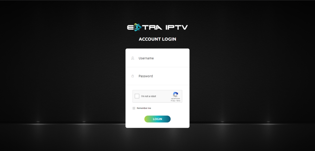 Extraott IPTV server Interface