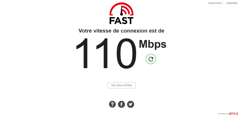 Site Testing network speed